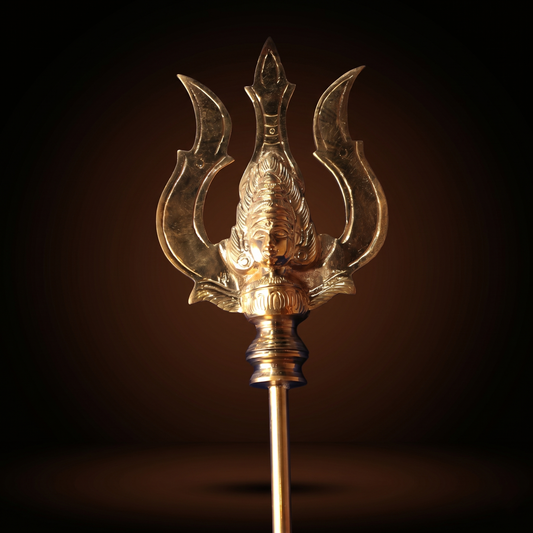 Brass Pattai Sulam - Amman Face for Sacred Ceremonies