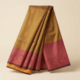 Amman Soft Silk Saree - 8inch Border for Vigraha Alankaram