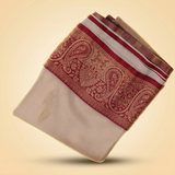 Amman Soft Silk Saree Flower Design - 4inch Border for Temple Festivals