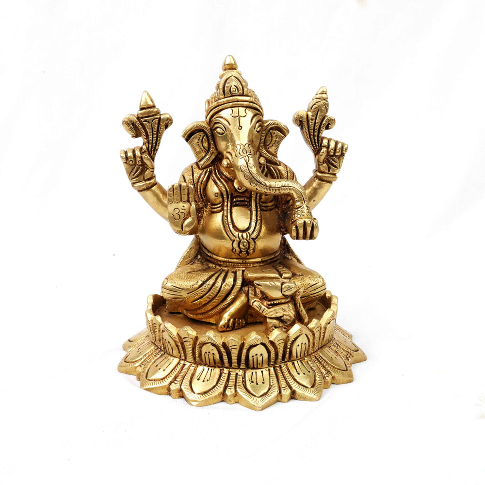 Brass Vinayagar 6 and 7 inch