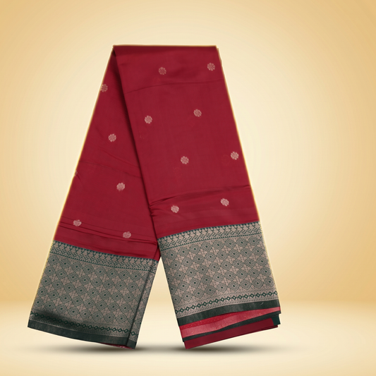 Amman Soft Silk Saree - 6inch Border for Temple Puja