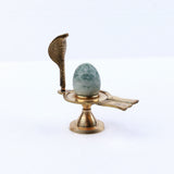 Bana Lingam Half Green Stone