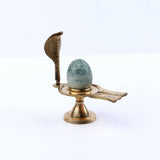 Bana Lingam Half Green Stone
