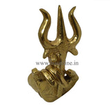 Ashtam soolam trident with hand base design straight front view used for pooja and temple worship