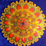 Kolam Sticker Big - Round Golden