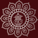 Kolam Sticker Medium-Square