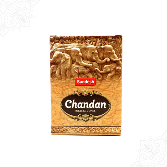 Sandesh Chandan Sambrani Cones for Sandalwood Fragrance