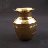Sombu Brass Dwarka for Puja and Ritual Use