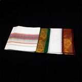 Vesti 4 muzham 3 inches - Maroon/Green