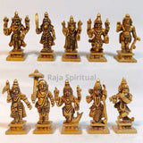 Vishnu Dasavadharam set 10 dolls 2.5"