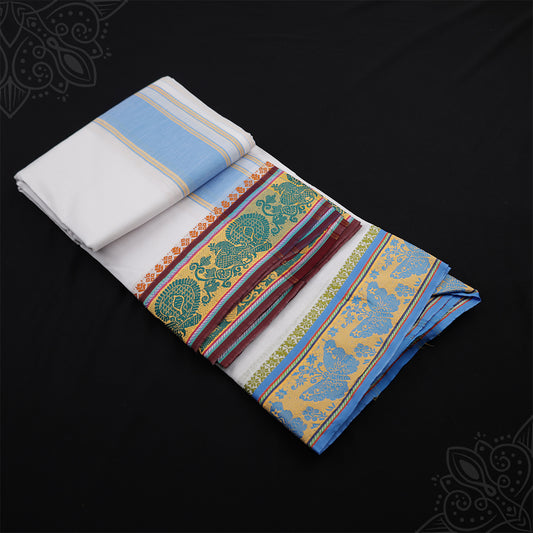 White Vesti 9 x 5 - Butterfly Border