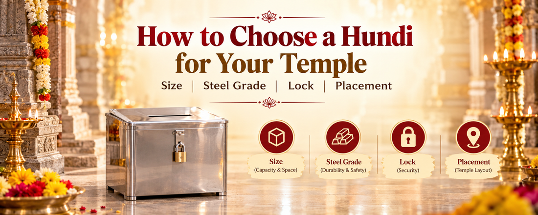 How to Choose a Hundi for Your Temple: Size, Steel Grade, Lock and Placement