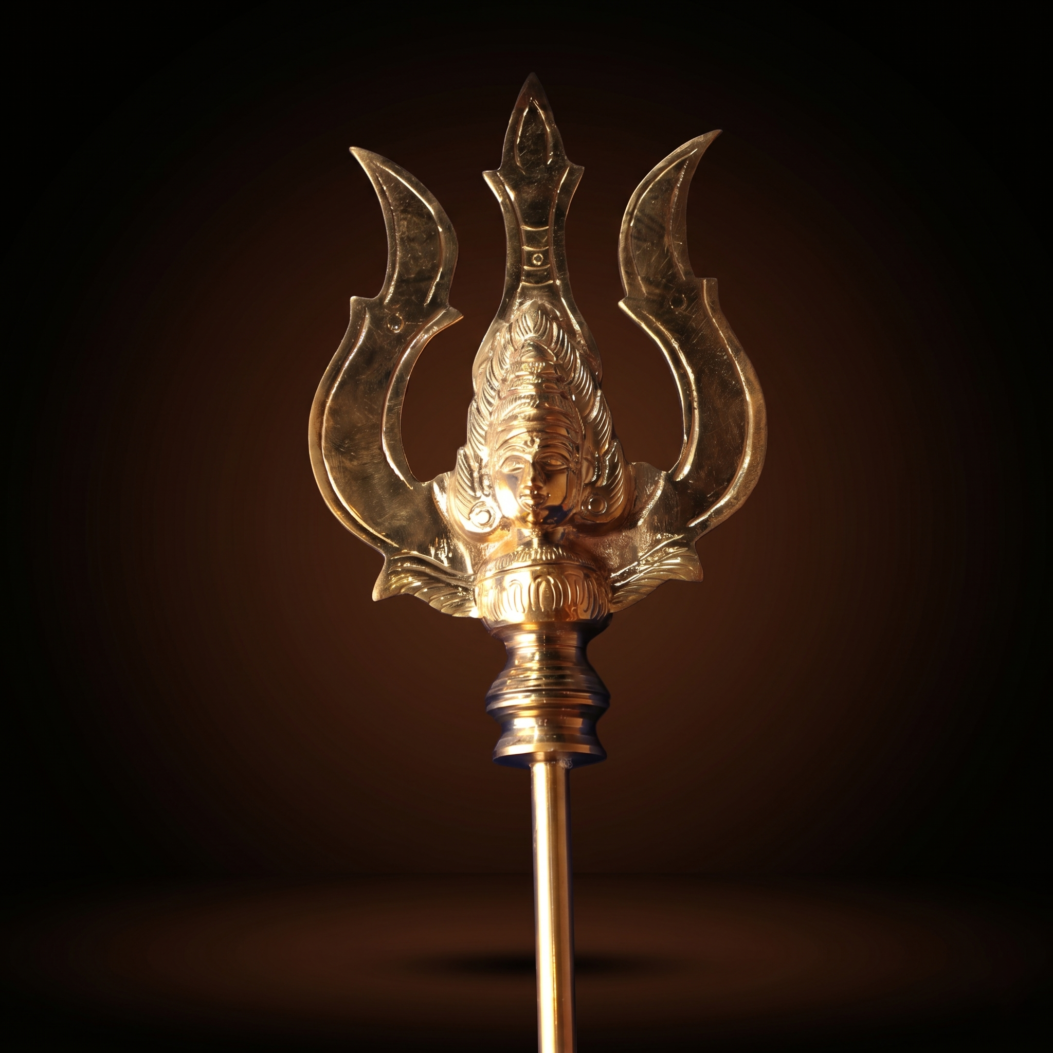 Brass Pattai Sulam - Amman Face for Sacred Ceremonies