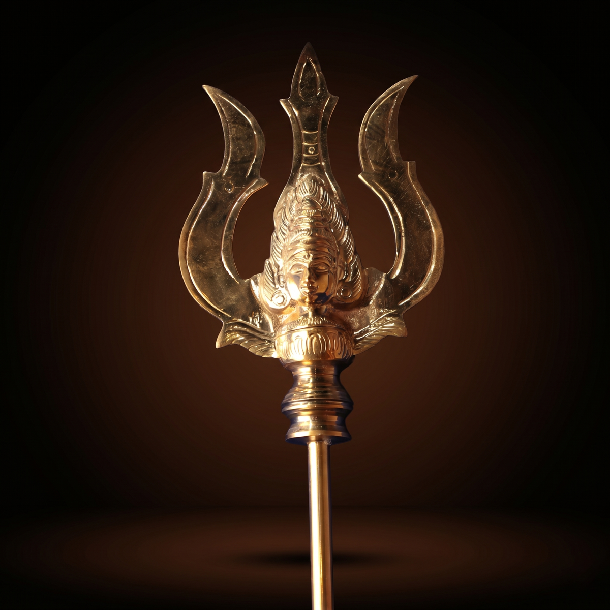 Brass Pattai Sulam - Amman Face for Sacred Ceremonies