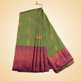 Amman Soft Silk Saree - 8inch Border for Vigraha Alankaram