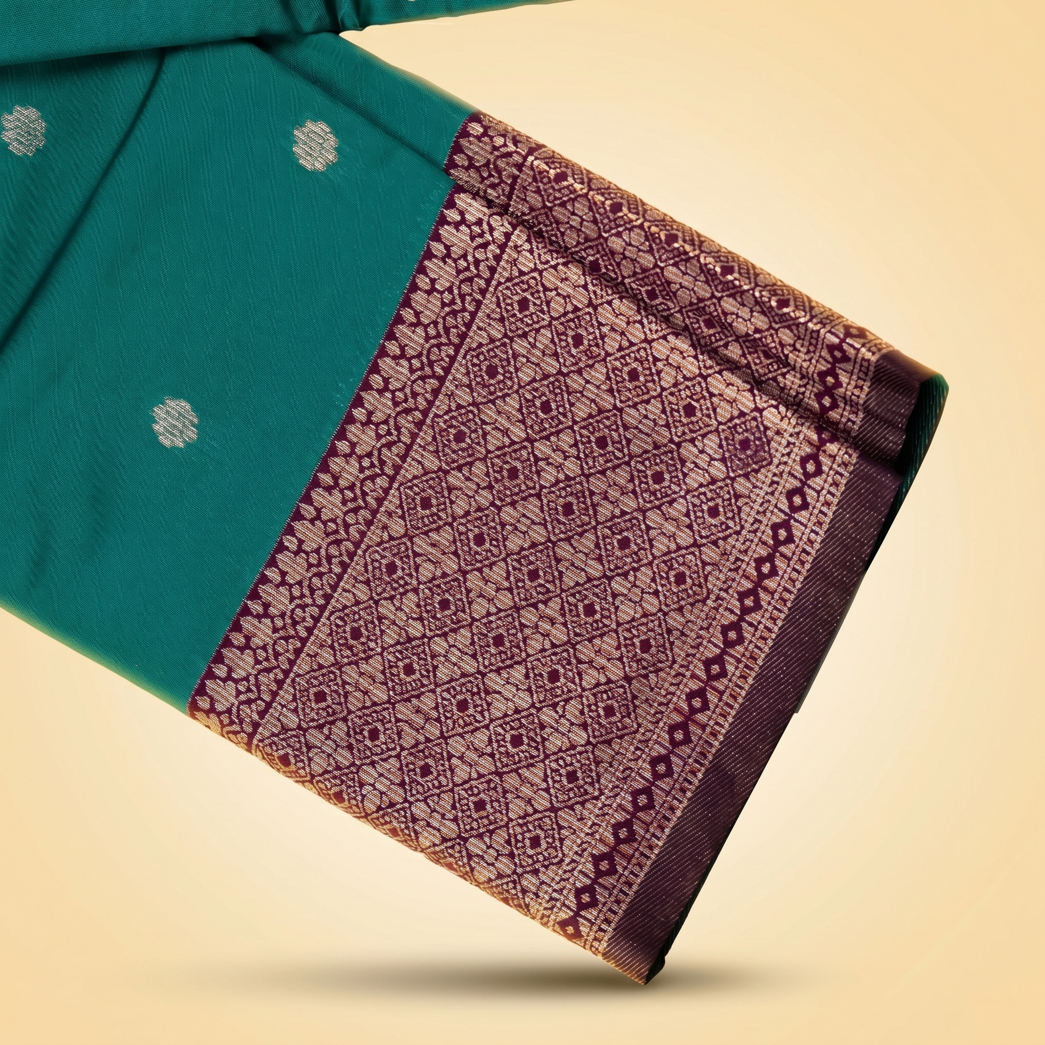Amman Soft Silk Saree - 6inch Border for Temple Puja