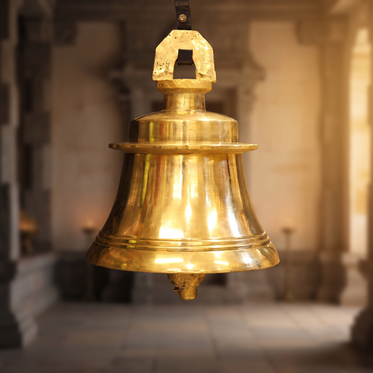 Brass Kovil Bell (Small Size) for Daily Prayer