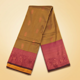 Amman Soft Silk Saree - 8inch Border for Vigraha Alankaram
