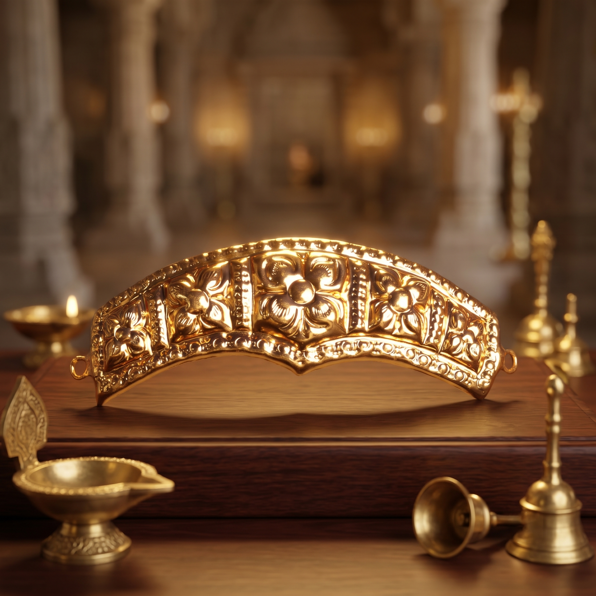 Netri Pattai - Gold Coated for Deity Alankaram