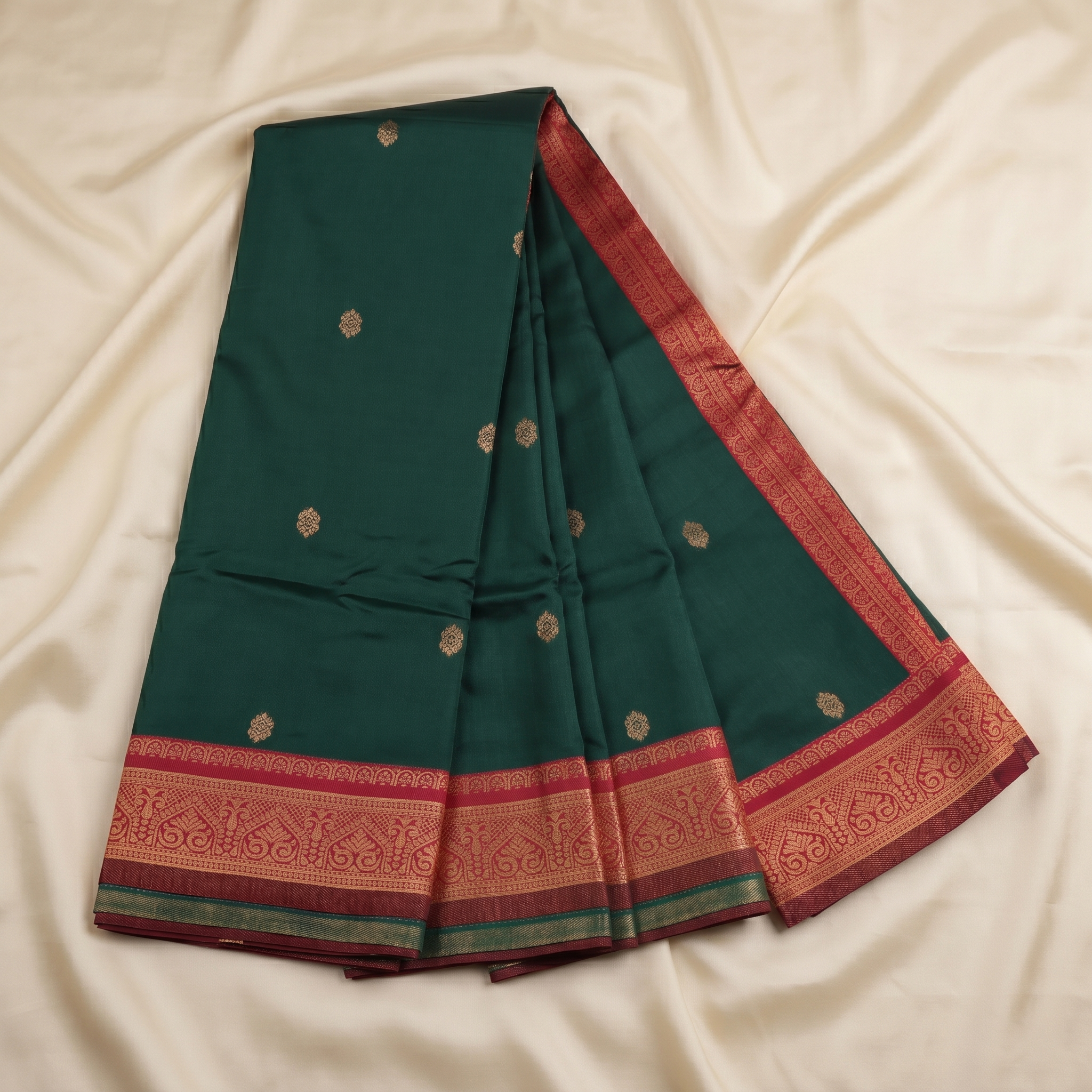 Amman Soft Silk Saree - 3inch Border for Divine Adornment