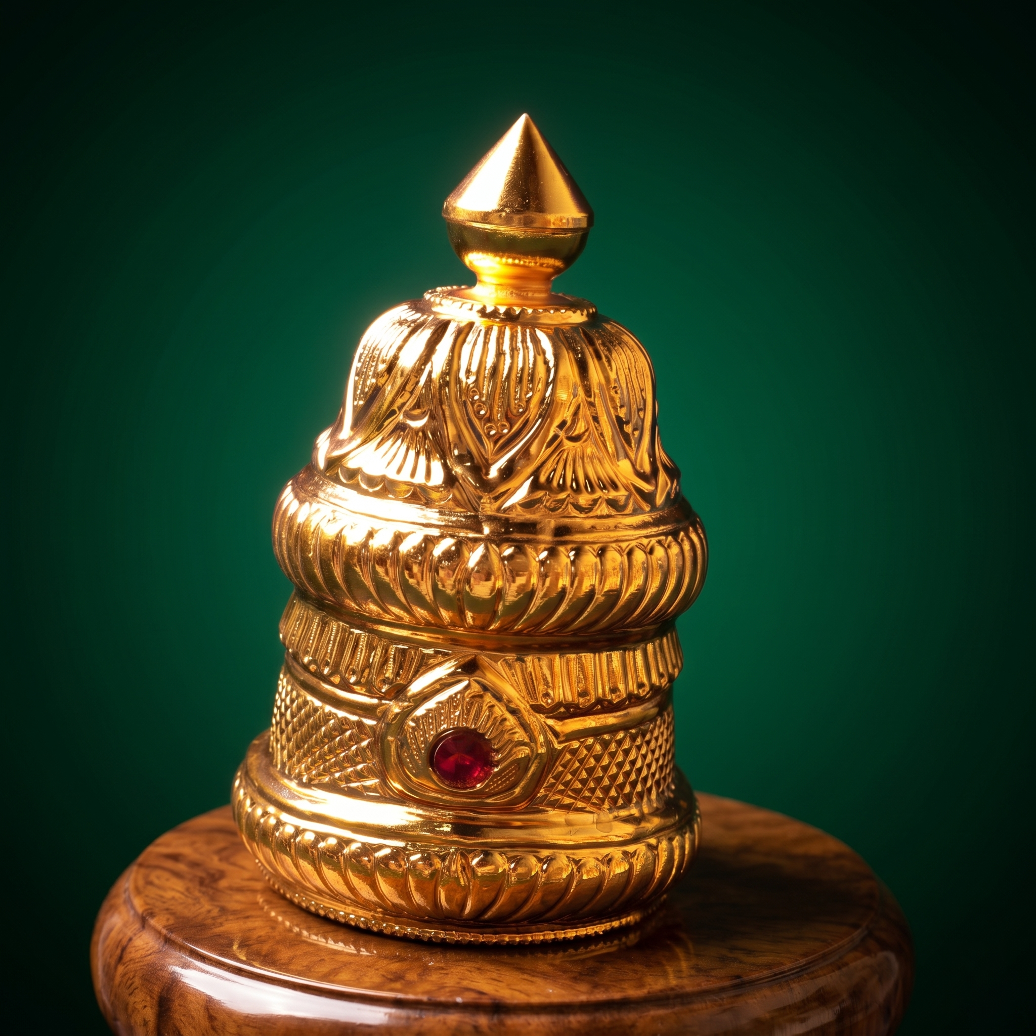 தங்க முலாம் பூசப்பட்ட கிரீடம் முழுமையானது