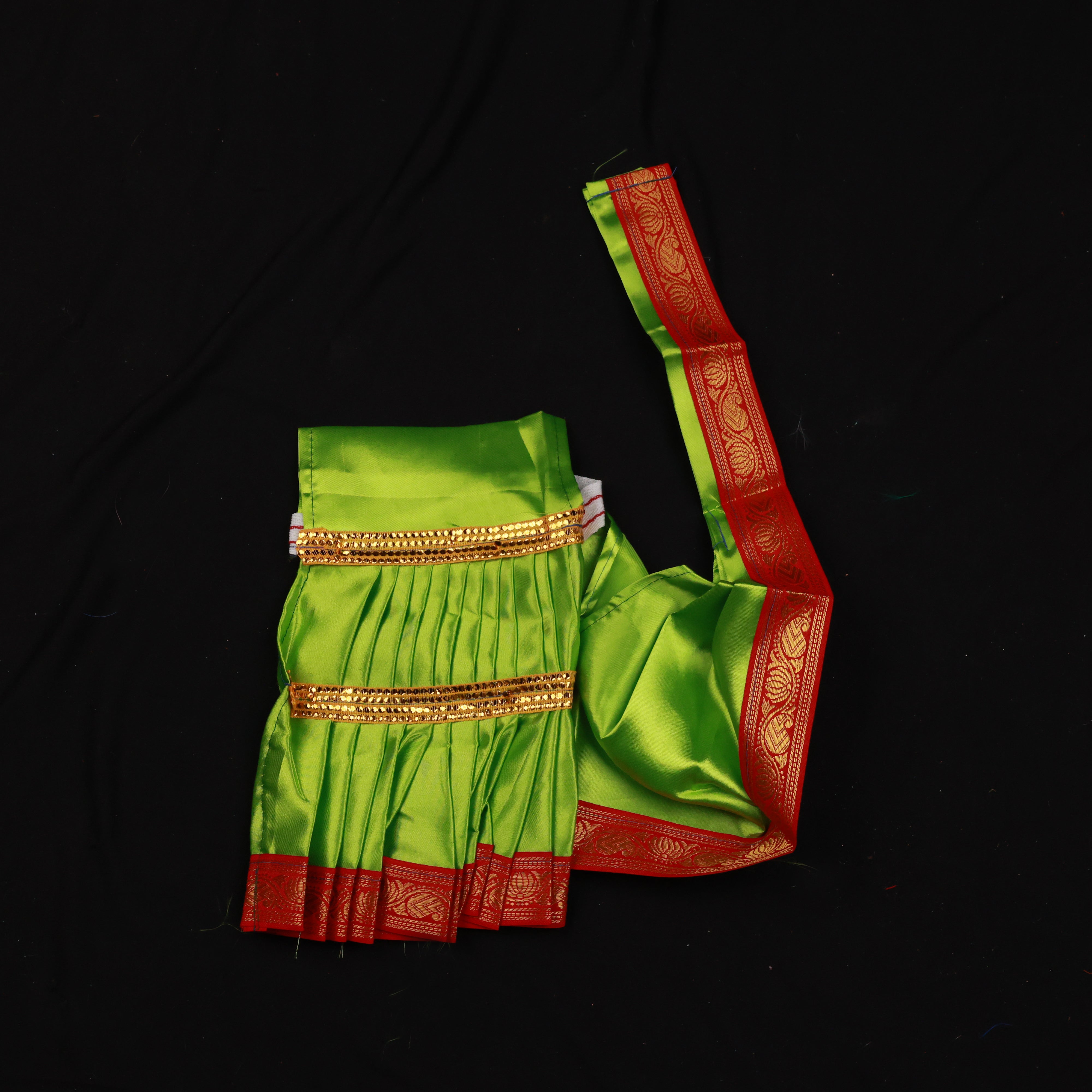 Amman Saree type Pavadai - Satin cloth model for Divine Worship