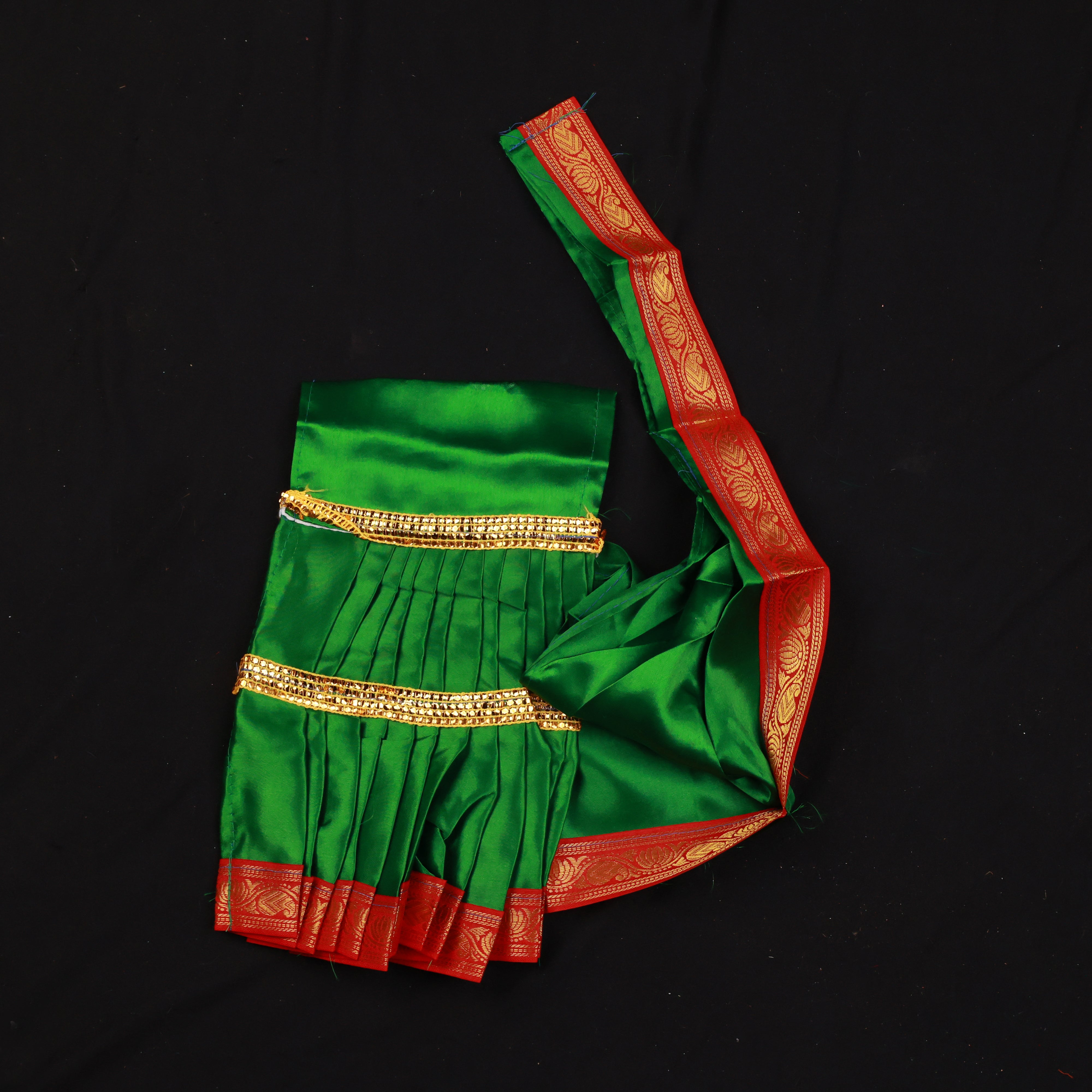 Amman Saree type Pavadai - Satin cloth model for Divine Worship