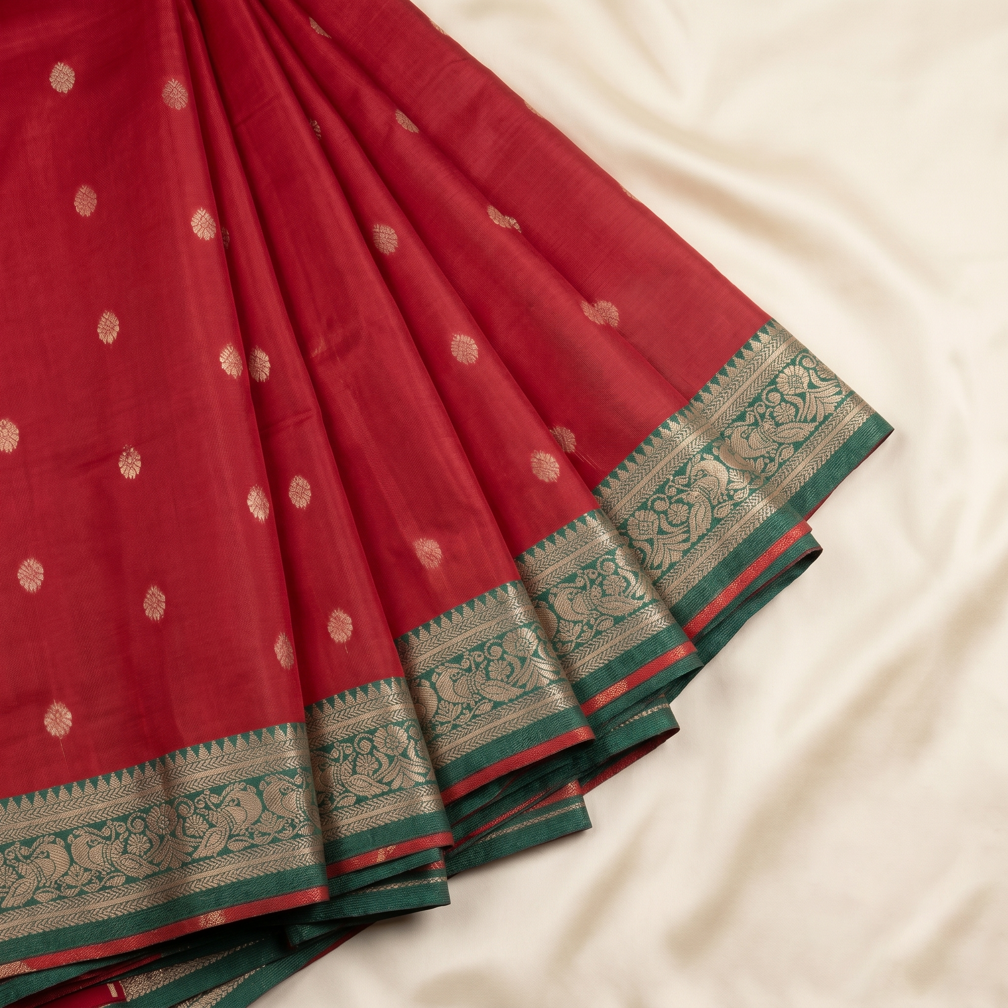 Amman Soft Silk Saree - 3inch Border for Divine Adornment