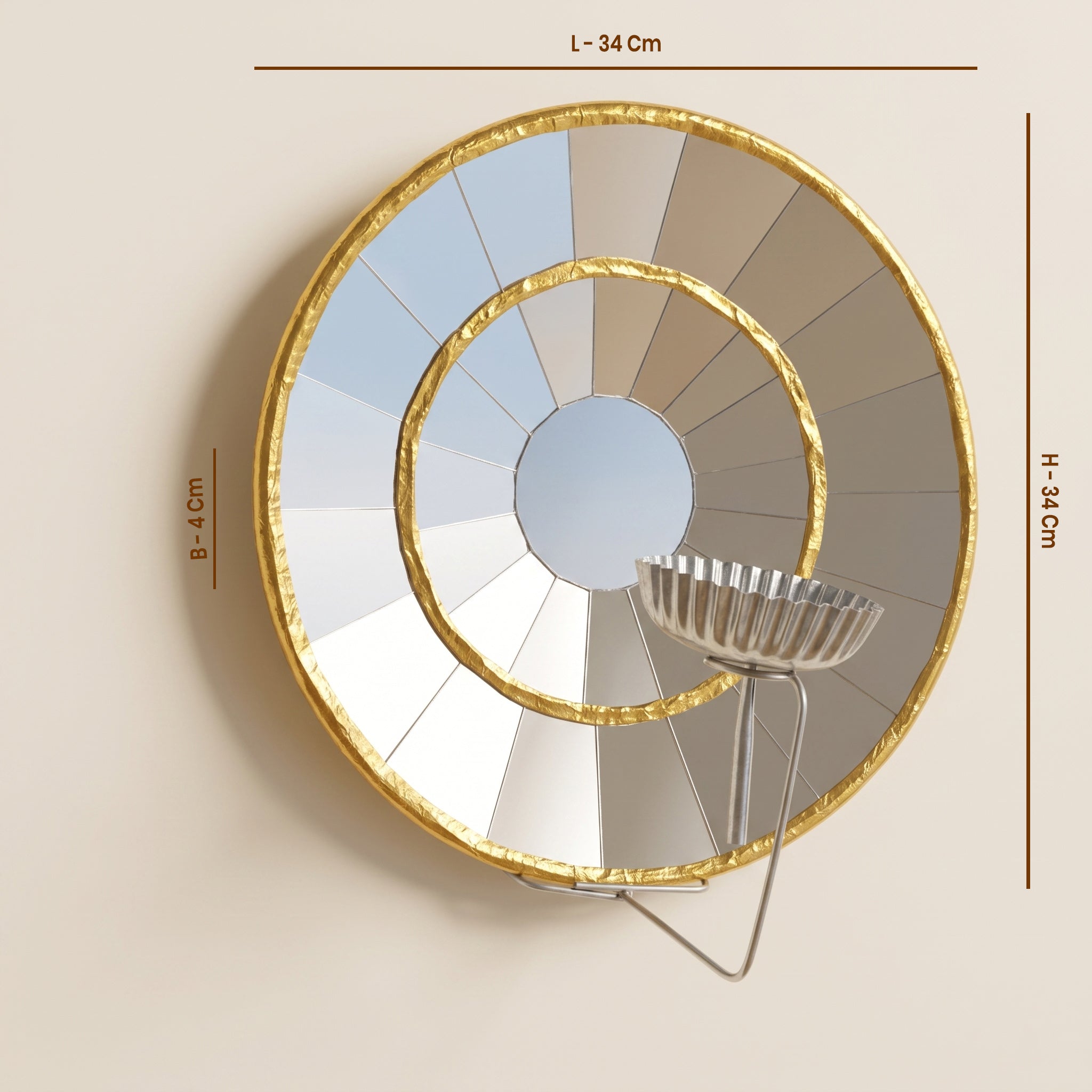 Star Mirror for Temple Decoration