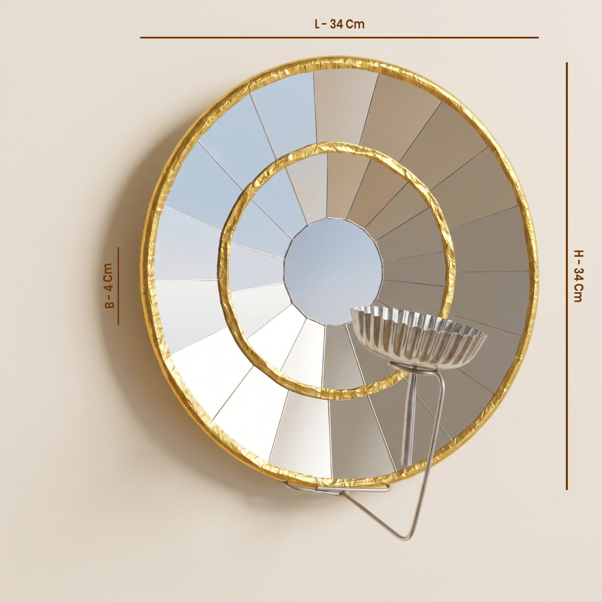Star Mirror for Temple Decoration