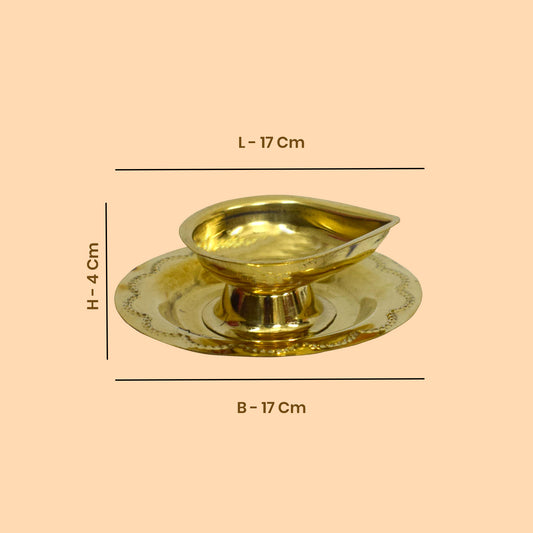 Aarti Plate with Agal for Daily Deepa Puja