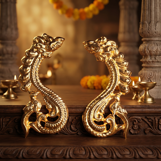 Kai Vastram - Gold Coated for Temple Deity Decoration