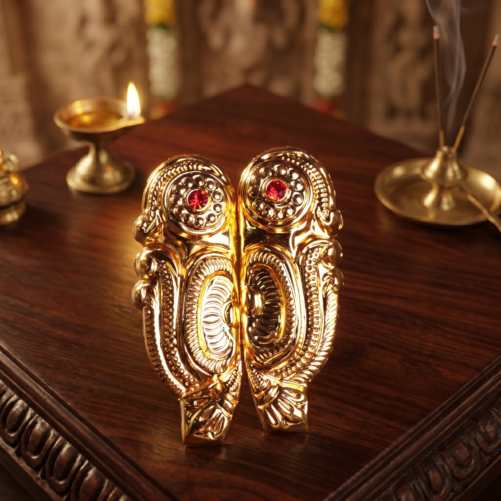 Karnapathakam - Gold Coated for Temple Idols