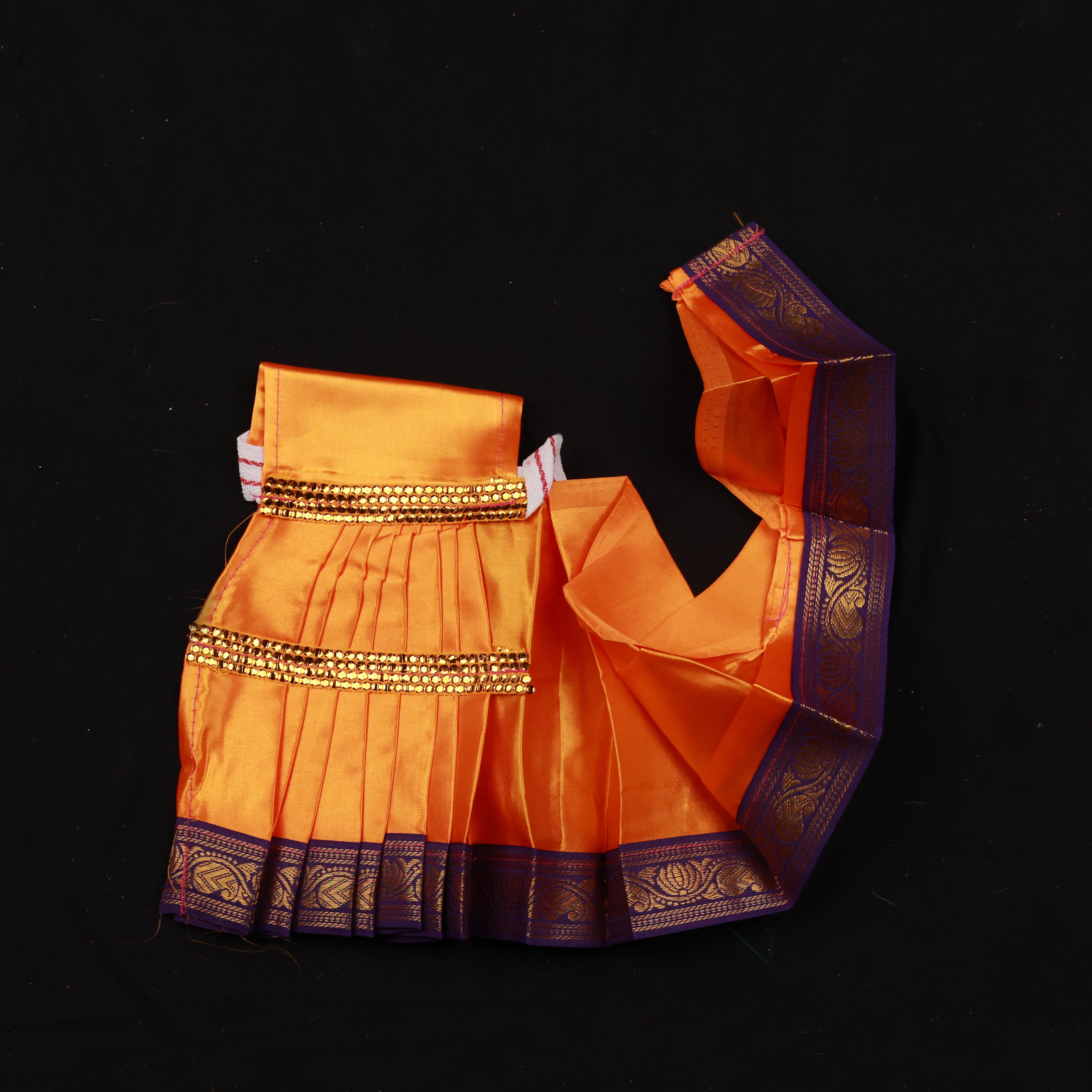 Amman Saree type Pavadai - Satin cloth model for Divine Worship