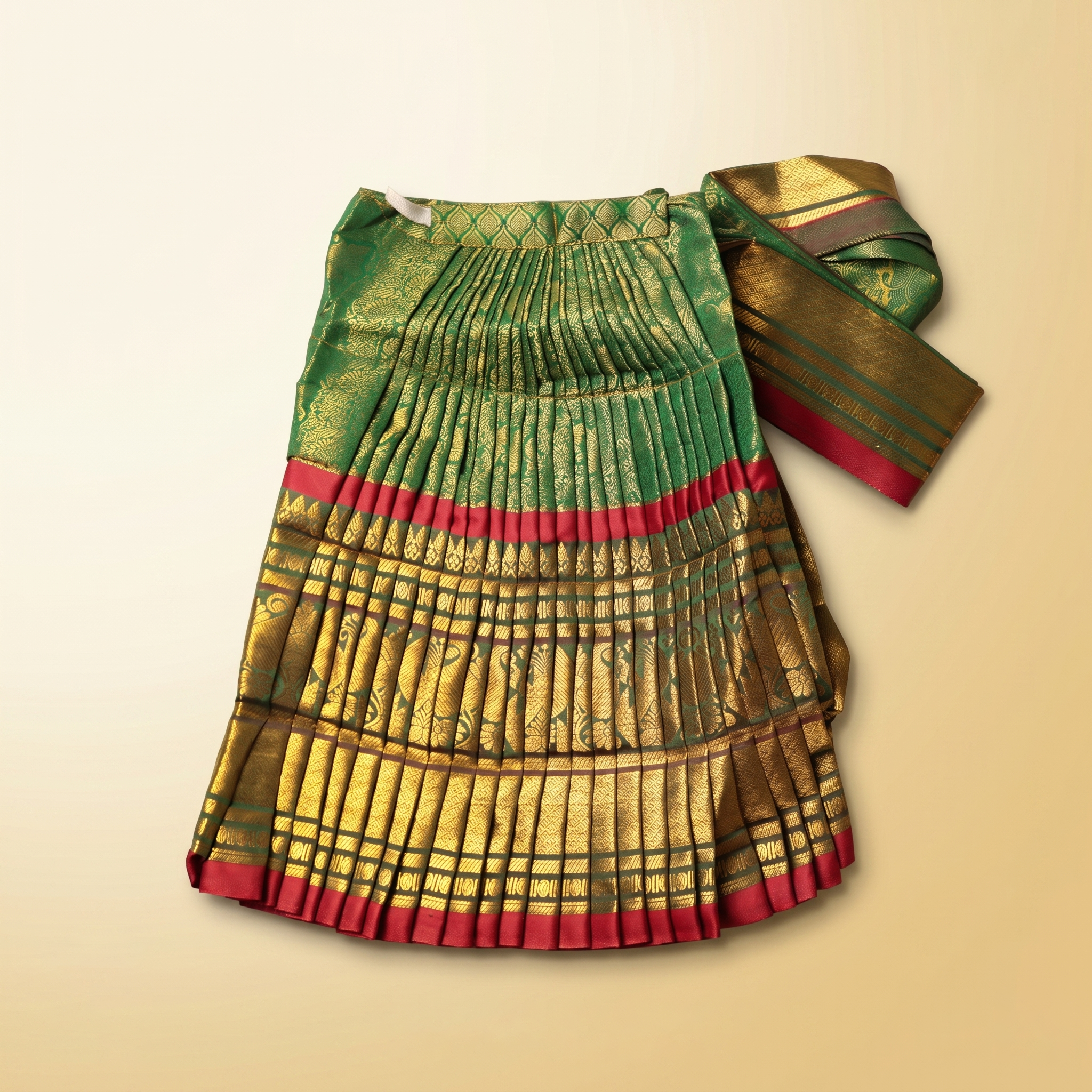 Amman Saree type Pavadai - Silk cloth model - 21 inch for Deity Attire