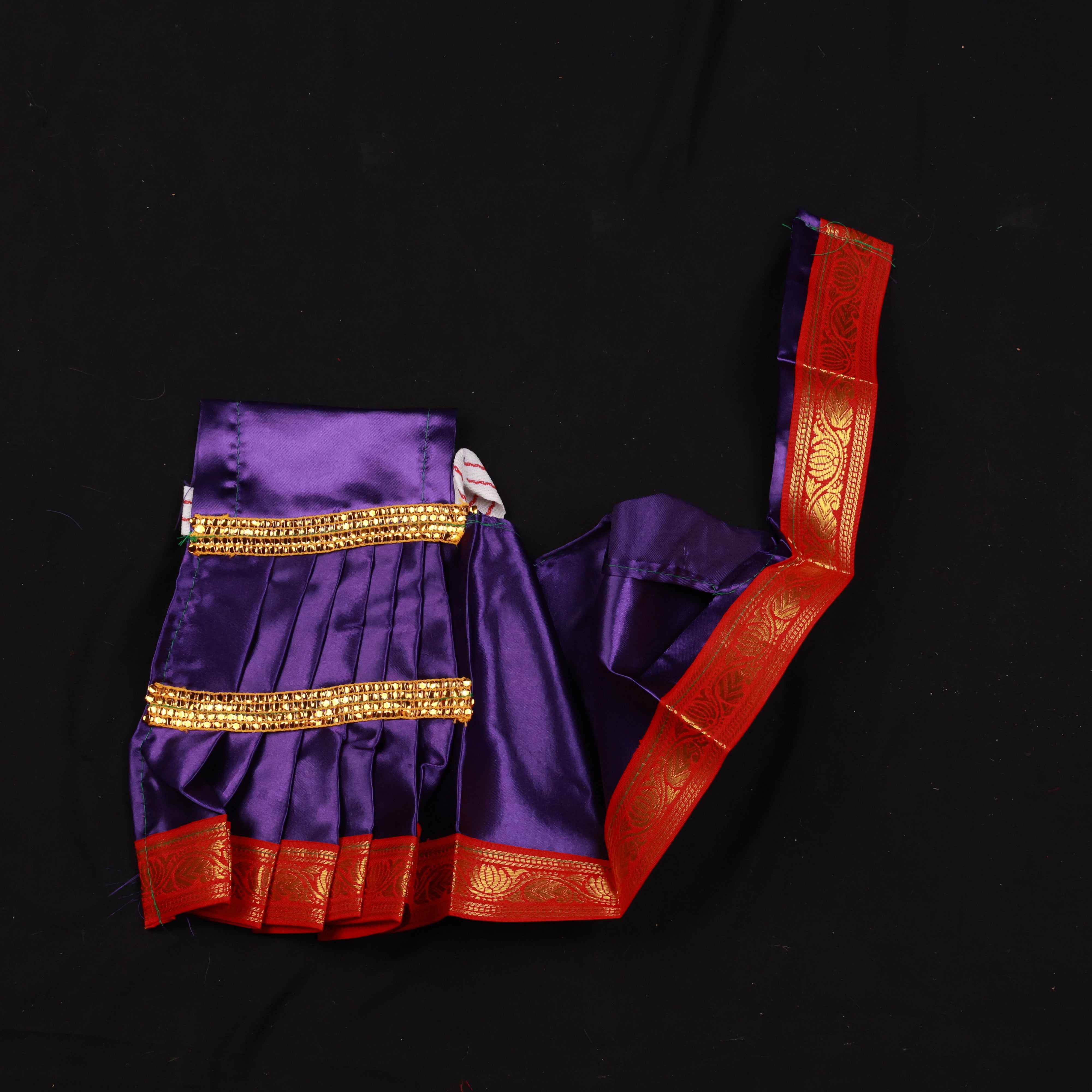 Amman Saree type Pavadai - Satin cloth model for Divine Worship