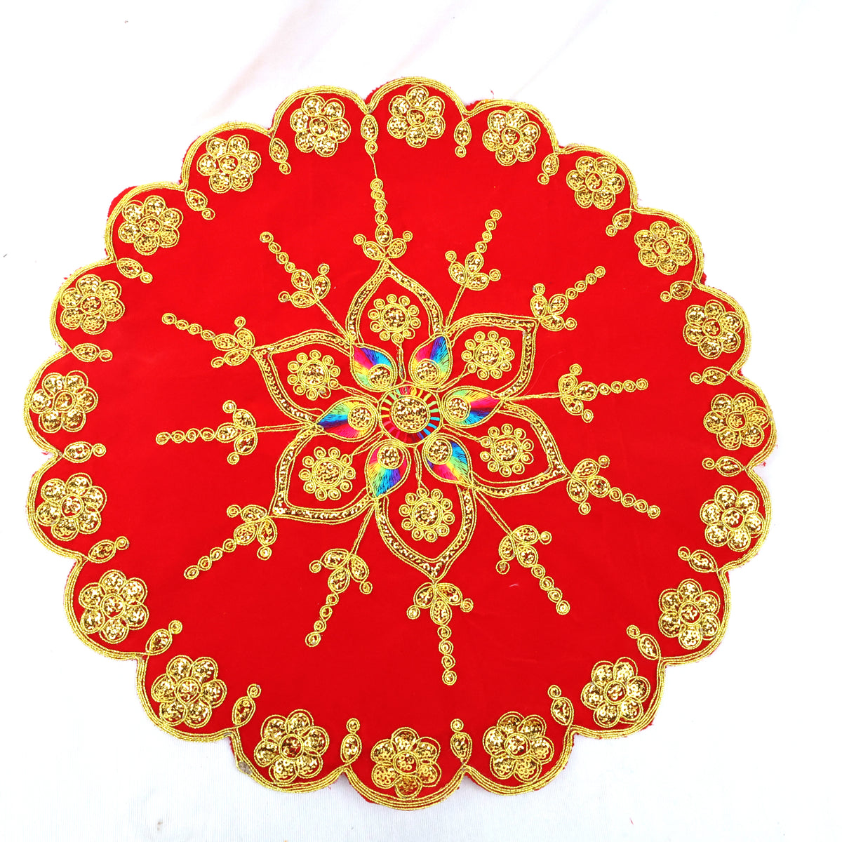 Cloth Aasanam - Round Red
