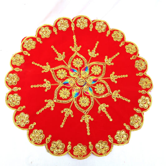 Cloth Aasanam - Round Red