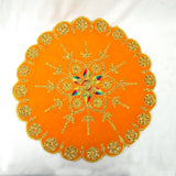 Cloth Aasanam - Round Yellow