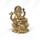 Brass Vinayagar in Lotus 3 inch