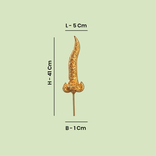 Knife - Gold Coated for Amman Puja