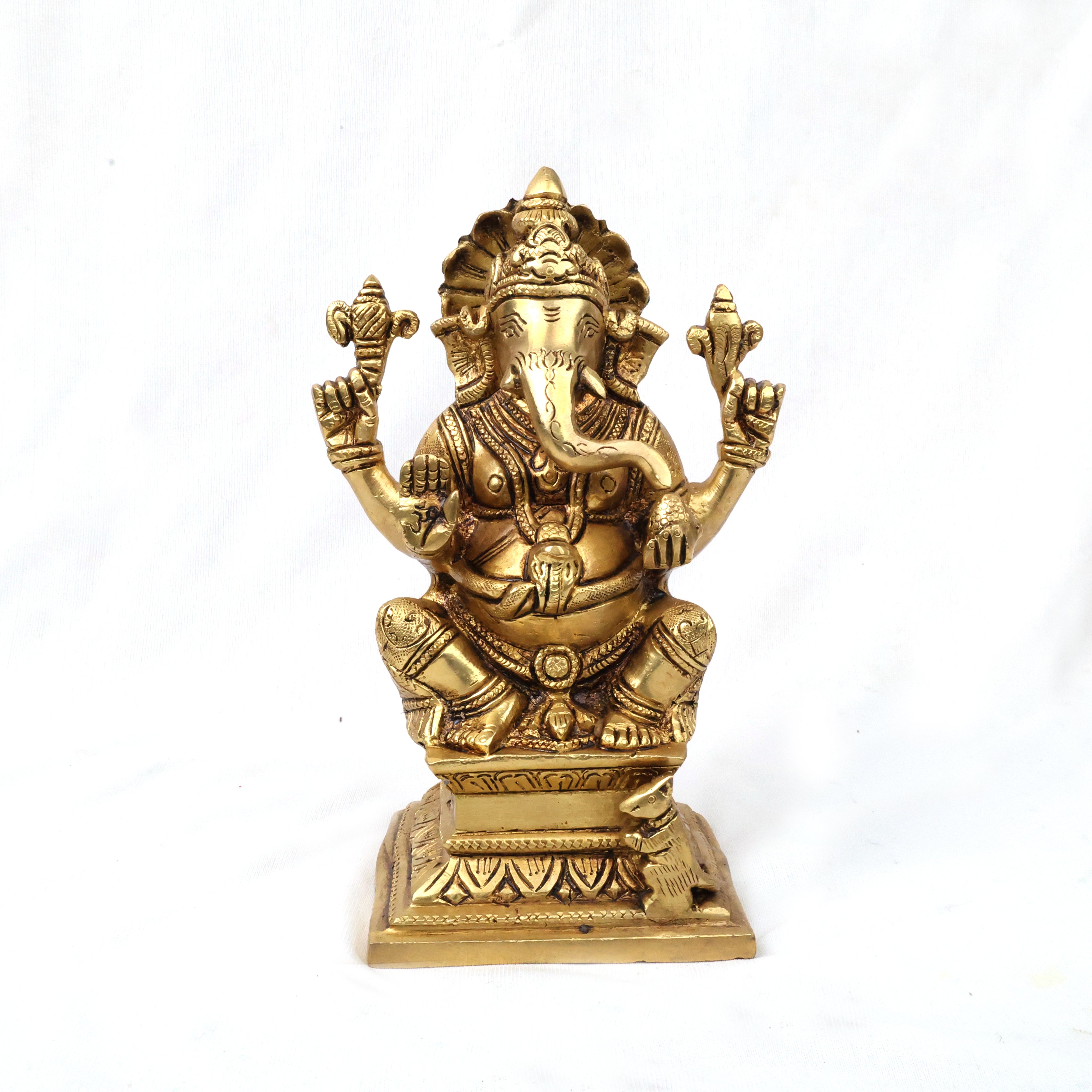 Brass Vinayagar 6 and 7 inch