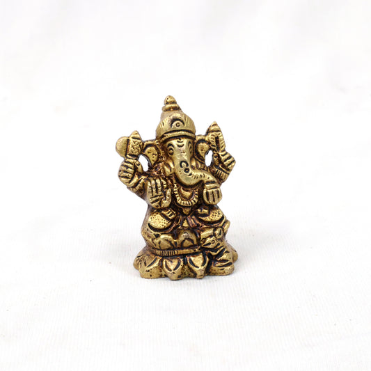 Brass Small Lotus Vinayagar 2inch