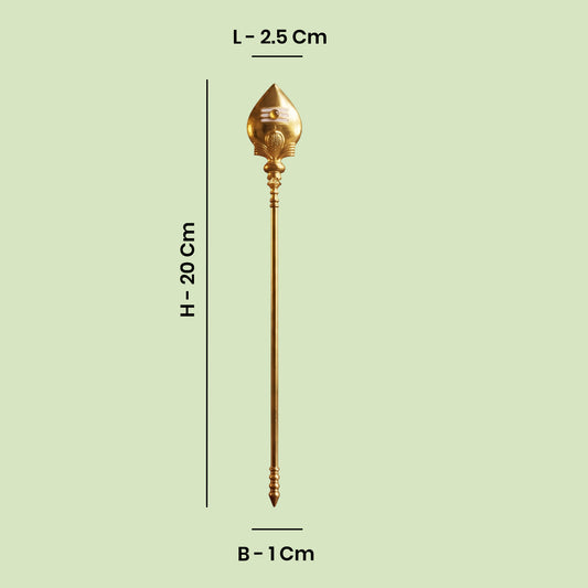 Vel  - Gold Coated for Murugan Temple Worship