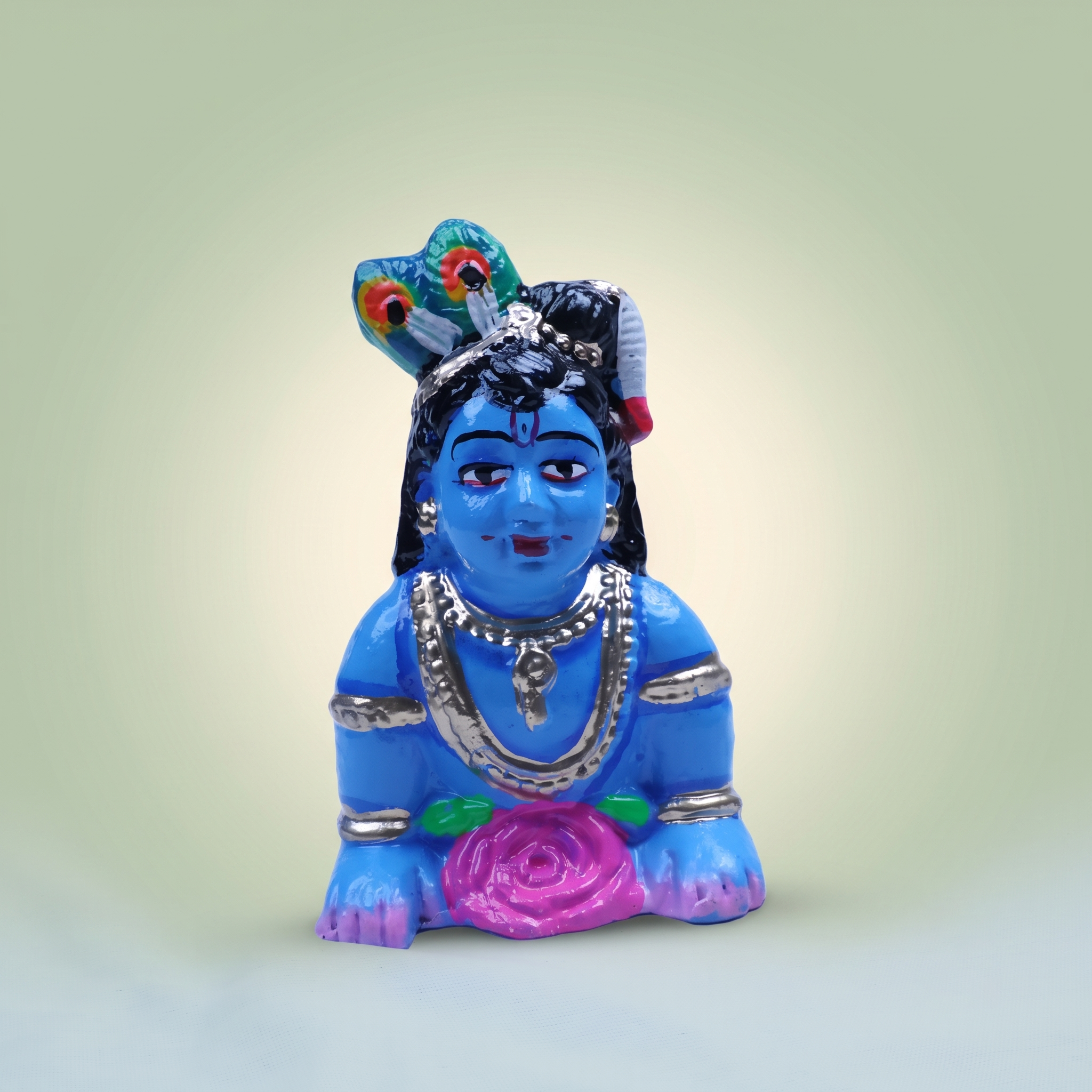 Krishnar Clay Doll - Thavazhum Krishnar