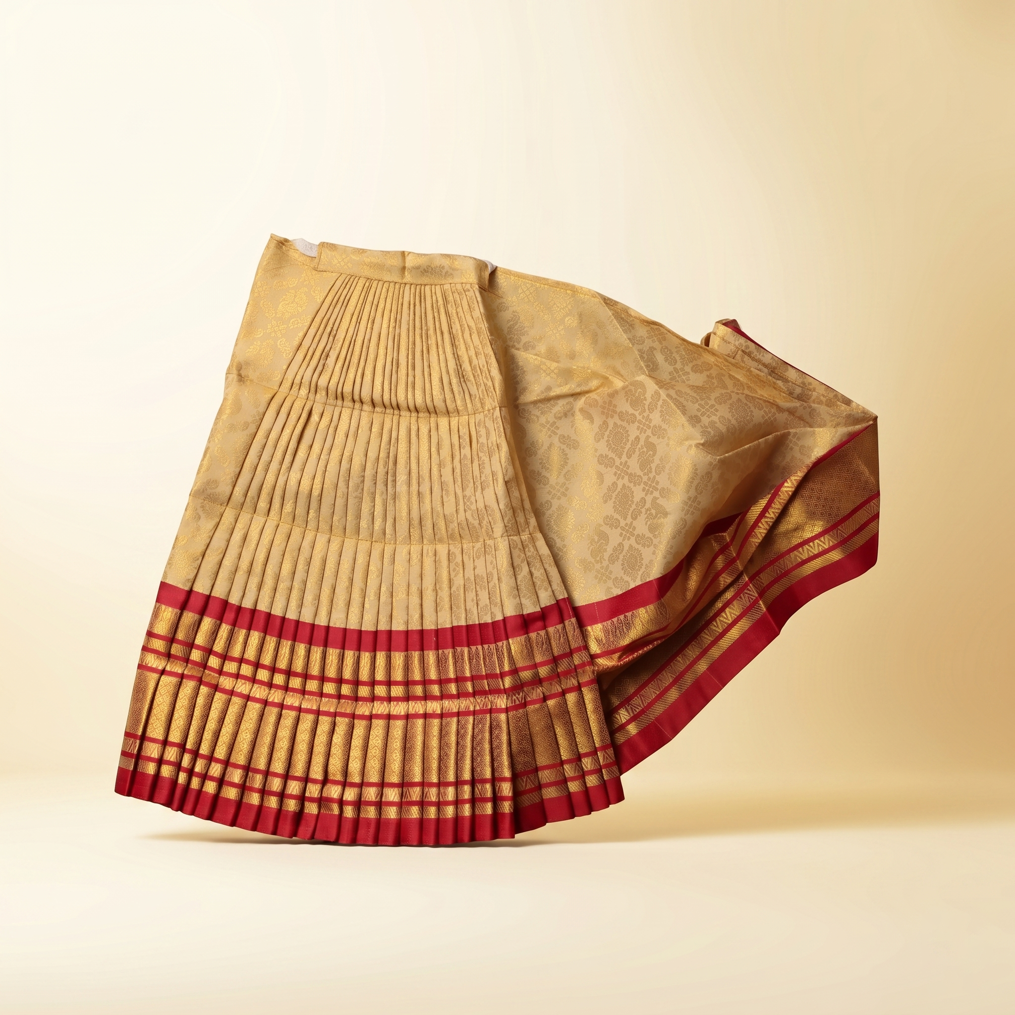 Amman Saree type Pavadai - Silk cloth model - 18 inch for Festival Alankaram