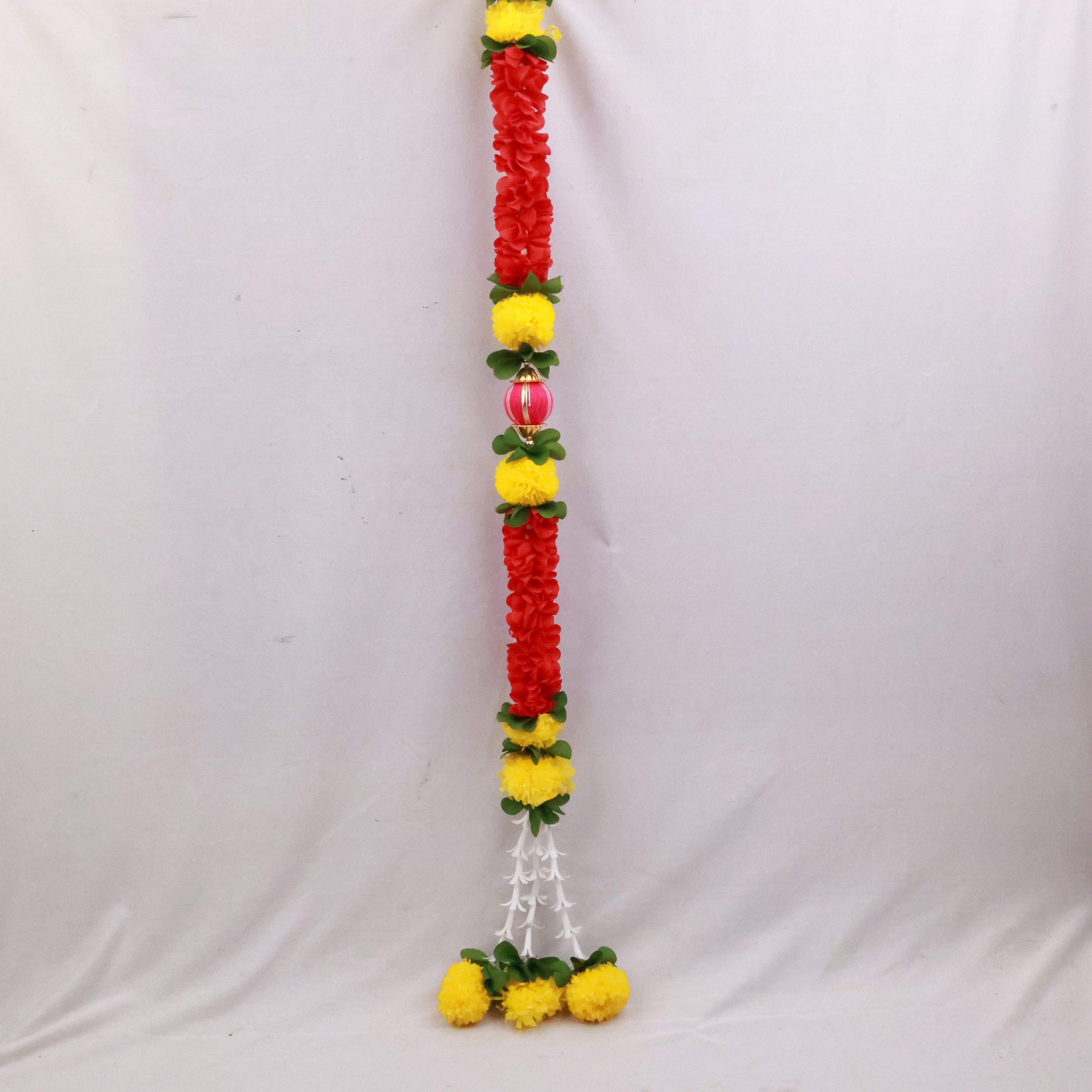 Artificial Flower Malai - Single Line Thoran for Festive and Traditional Decoration