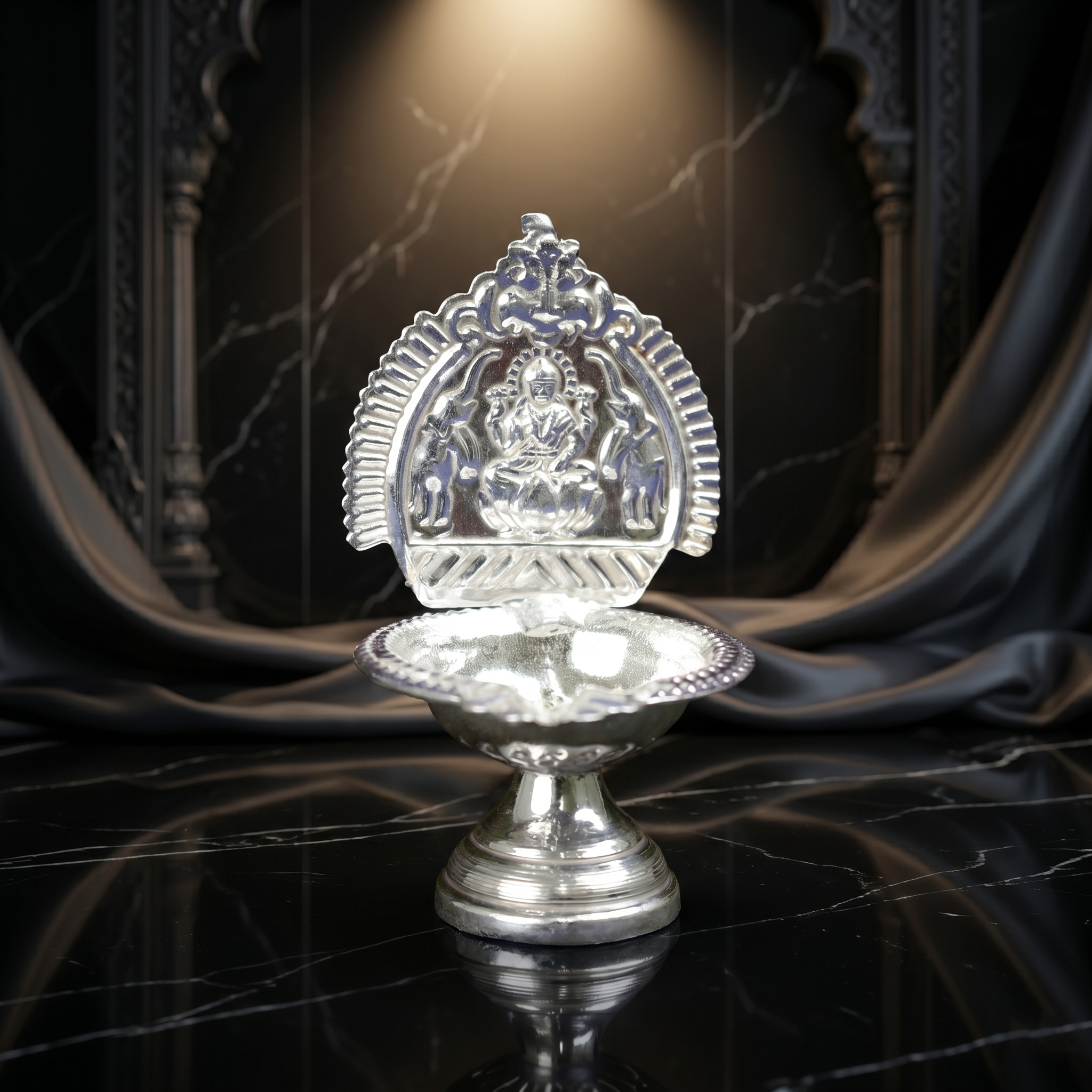 Lakshmi Vilakku - German Silver