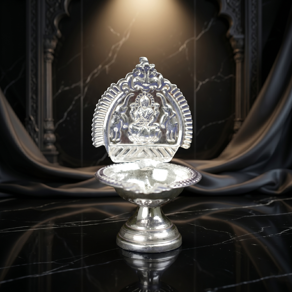 Lakshmi Vilakku - German Silver