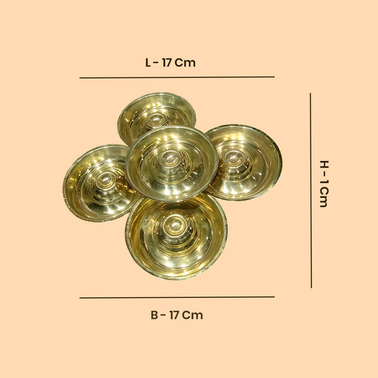 Kumba Deepam Aarti Plate for Temple Puja